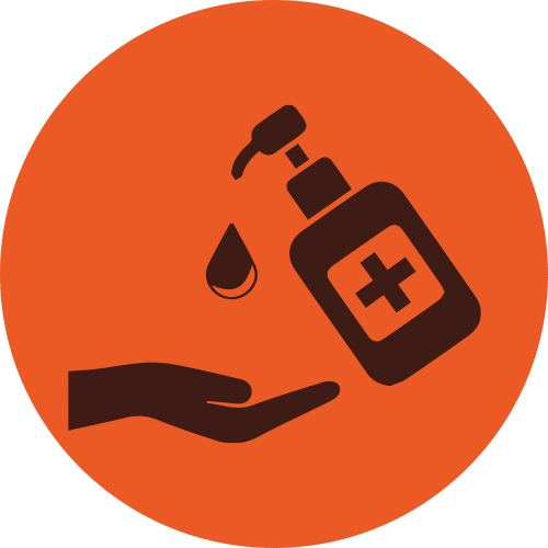 hand-sanitising