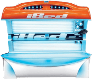 iBed Premium Lay-Down Tanning Bed with Green UV Lamps and Sleek Design – Professional Sunbed at The Tanning Shop UK