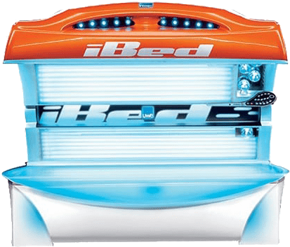 iBed Premium Lay-Down Tanning Bed with Green UV Lamps and Sleek Design – Professional Sunbed at The Tanning Shop UK