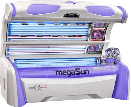 MegaSun 6900 Premium Lay-Down Tanning Bed with UV Lamps – Professional Sunbed at The Tanning Shop UK