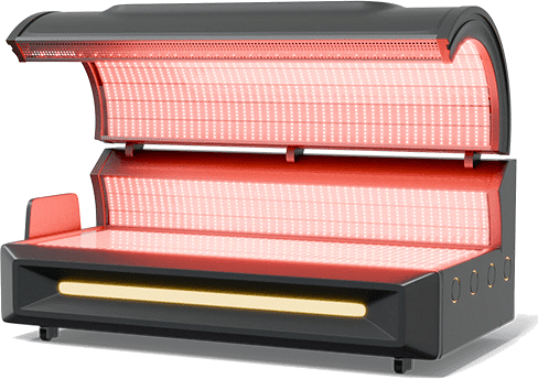 Red Light Therapy Lay-Down Bed with Full Body Red LED Panels – Collagen Boost Treatment at The Tanning Shop UK