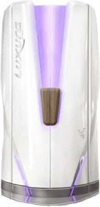 Luxura V8 standing tanning sunbed – premium vertical UV tanning beds at The Tanning Shop UK