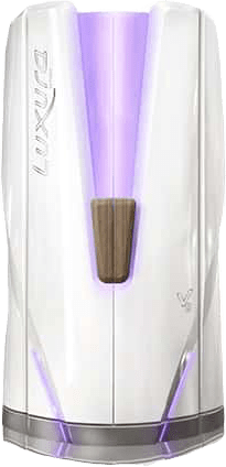 Luxura V8 standing tanning sunbed – premium vertical UV tanning beds at The Tanning Shop UK