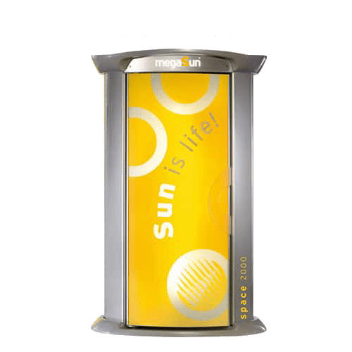 megaSun Space 2000 standing tanning sunbed – vertical UV tanning beds at The Tanning Shop UK