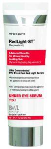 Advanced red light therapy skincare product label