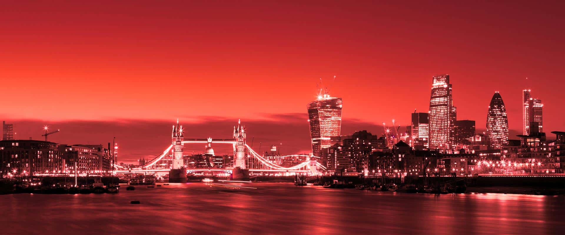 Redlightlondon1 London skyline at sunset with Tower Bridge