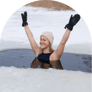 Woman Relaxing During Cryotherapy Session – Cold Therapy Treatment at The Tanning Shop UK